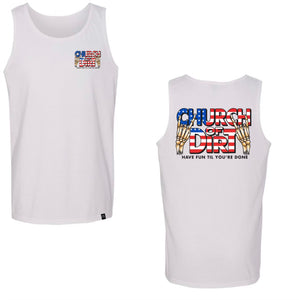 Adult Freedom White Tank Top