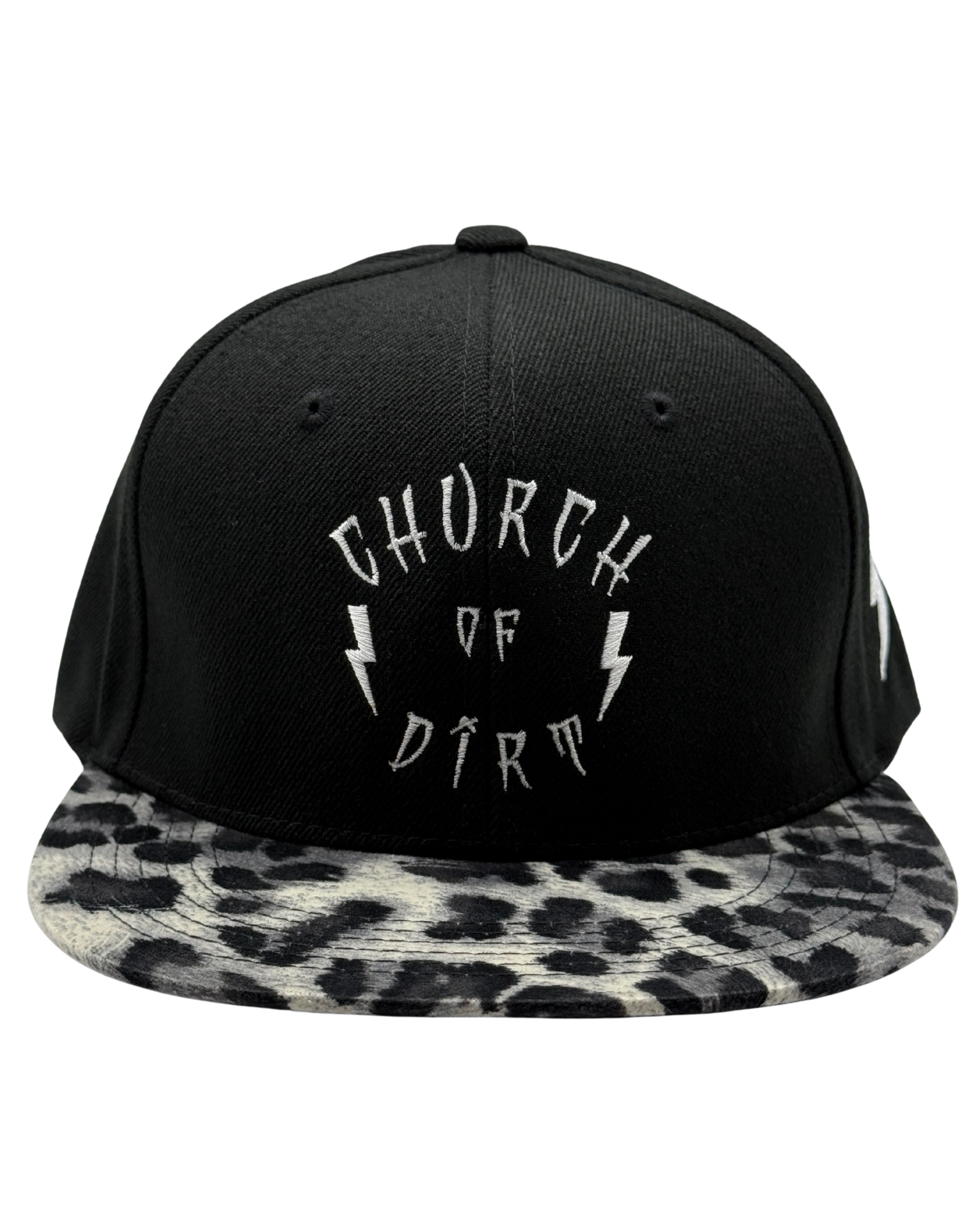 Black & Gray Leopard Bill OG Snapback