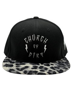 Black & Gray Leopard Bill OG Snapback