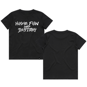 Youth Have Fun And Destroy Premium Black T-Shirt