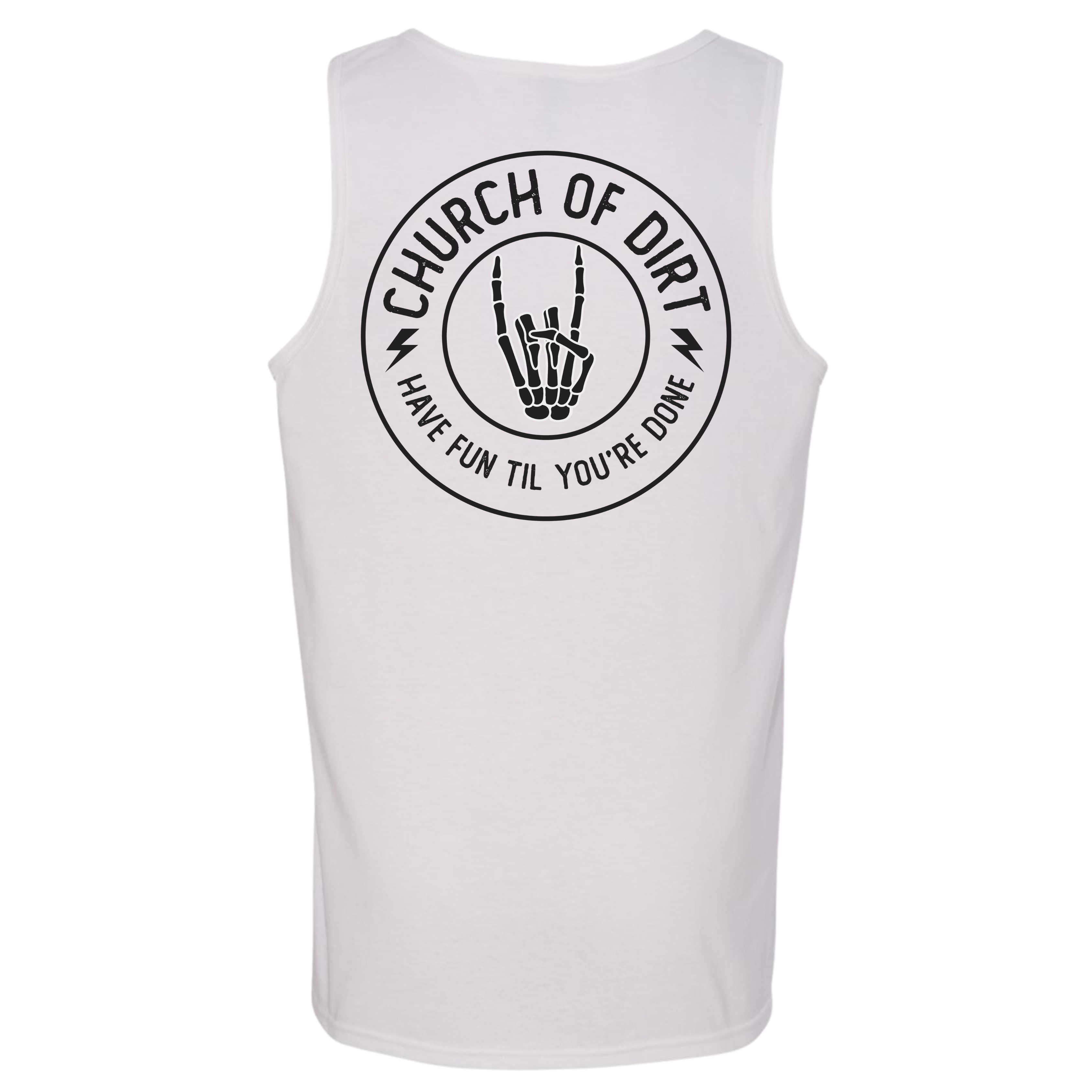 Adult Circuit White Tank Top