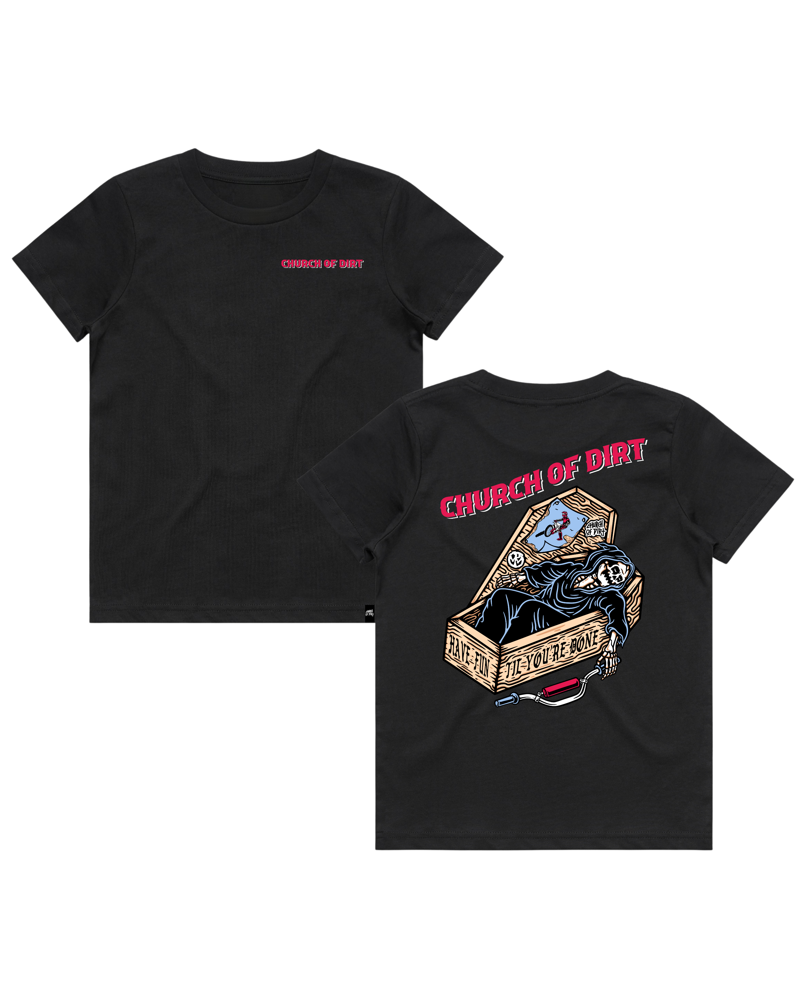 Youth Dying To Ride Premium Black T-Shirt