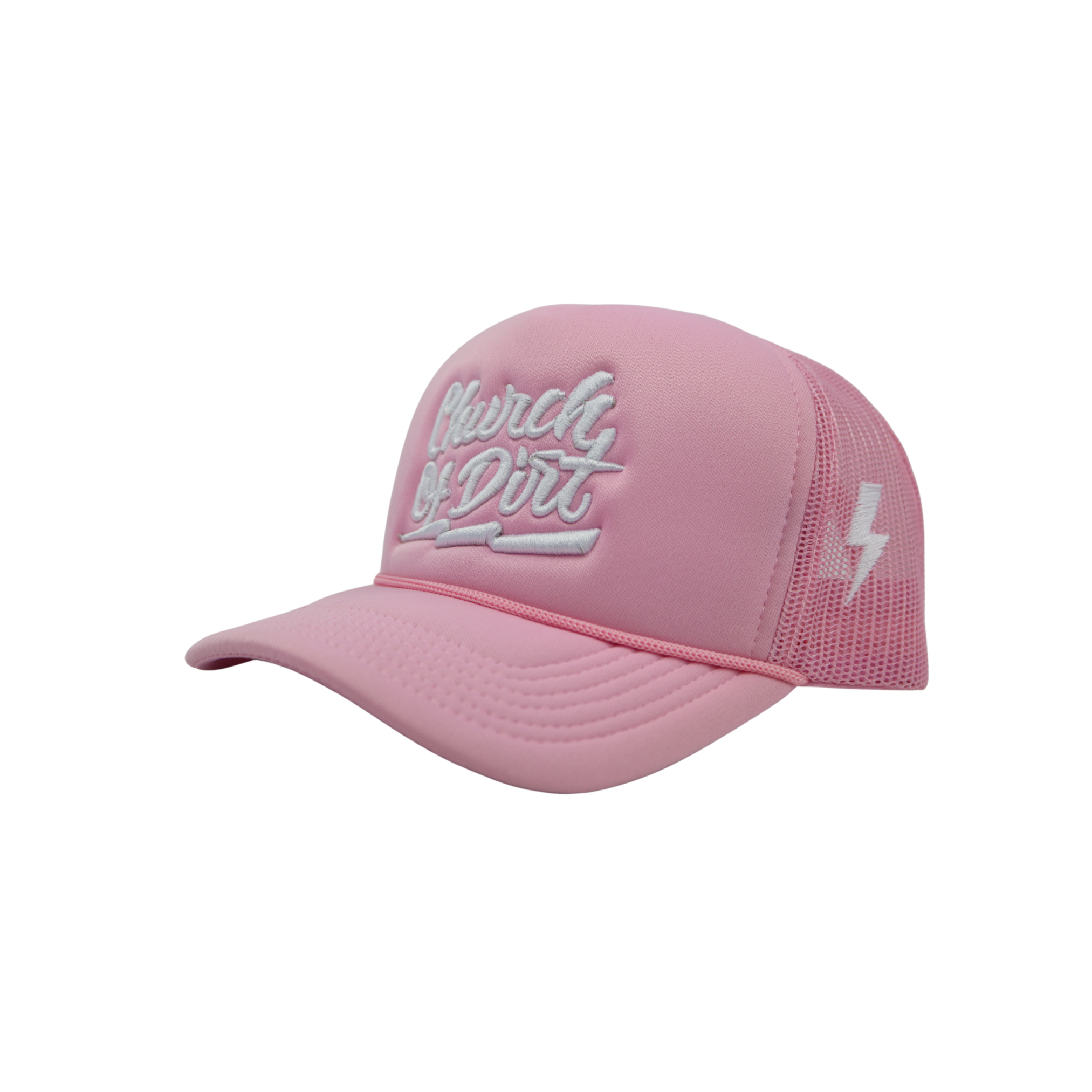 Youth Pink Bolt Rope Trucker