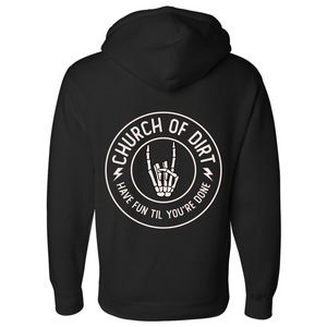 Adult Circuit Black Heavyweight Hoodie