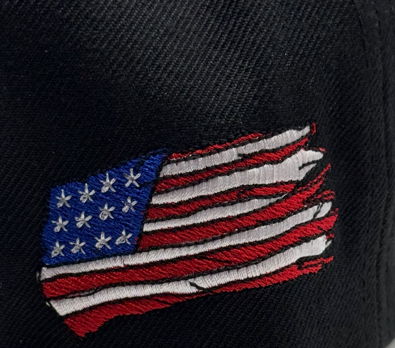 Black Patriot American Flag Bill Snapback