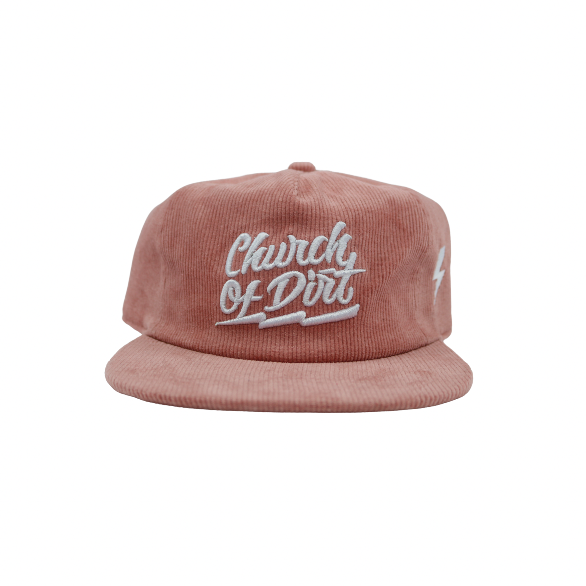 Peach & White Bolt Snapback