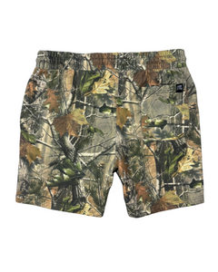 Embroidered Tree Camo Shorts