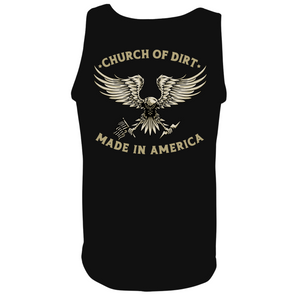 Adult Made In America Black Tank Top