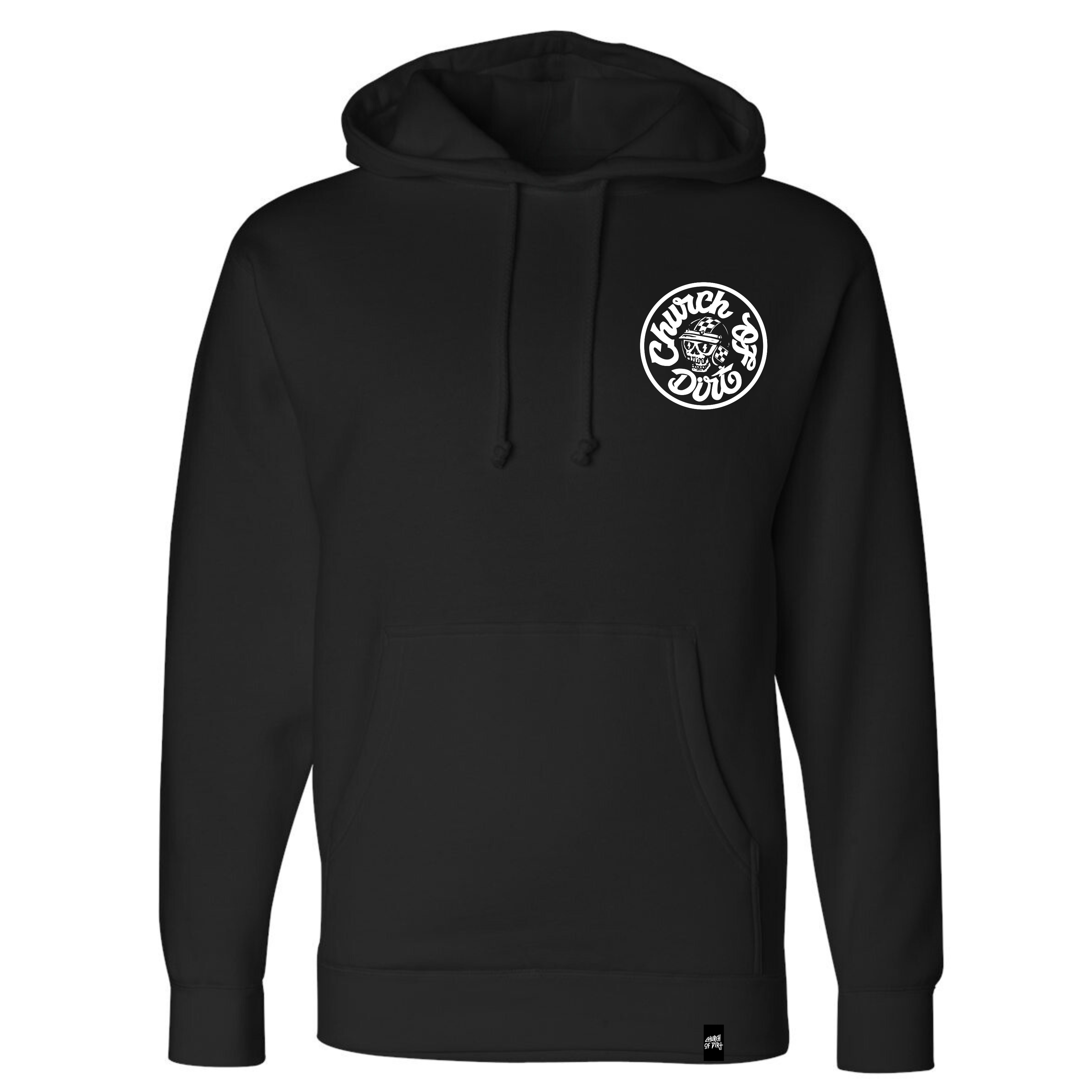 Adult Conquer Black Heavyweight Hoodie