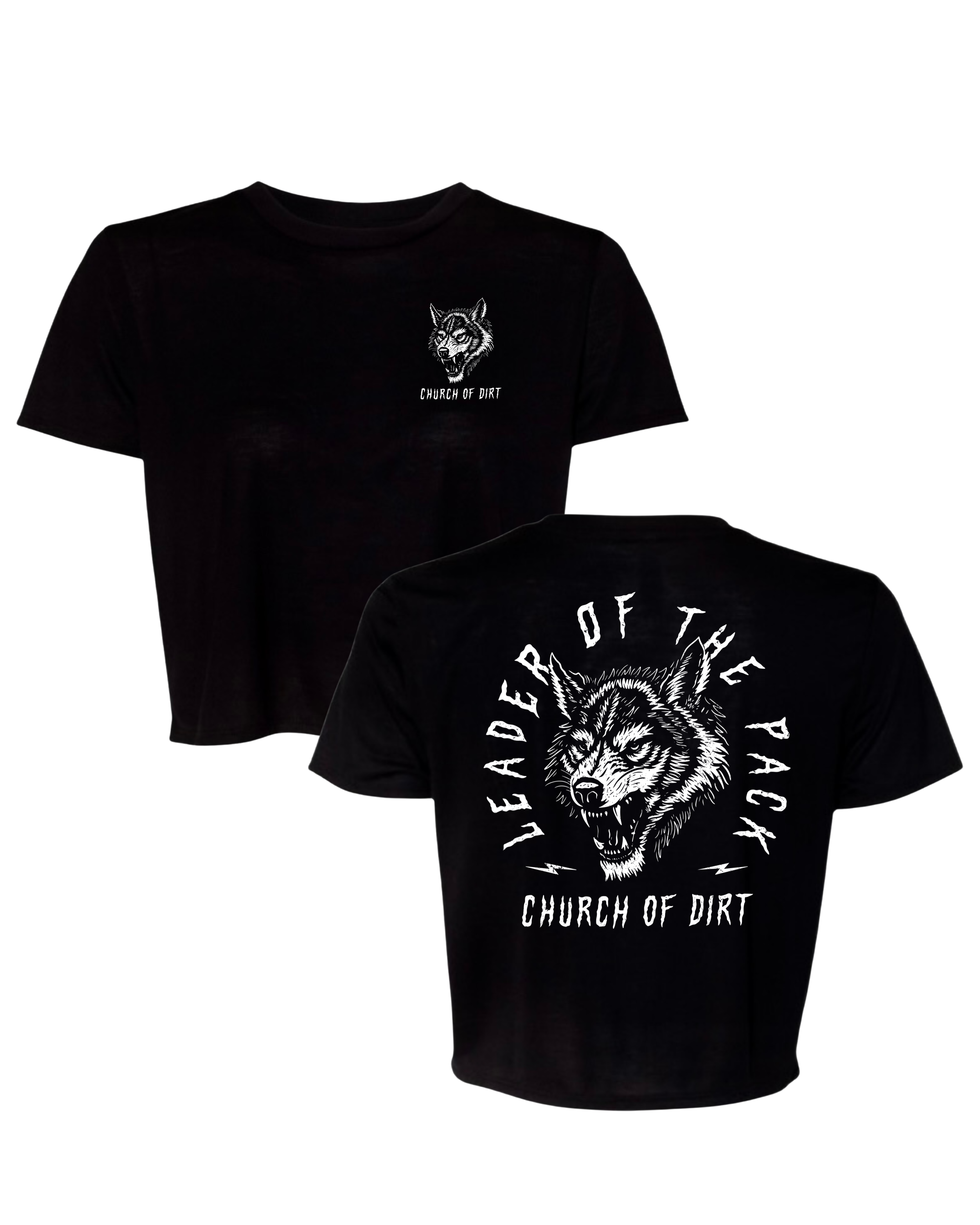 Women’s Leader Of The Pack Black Crop Top
