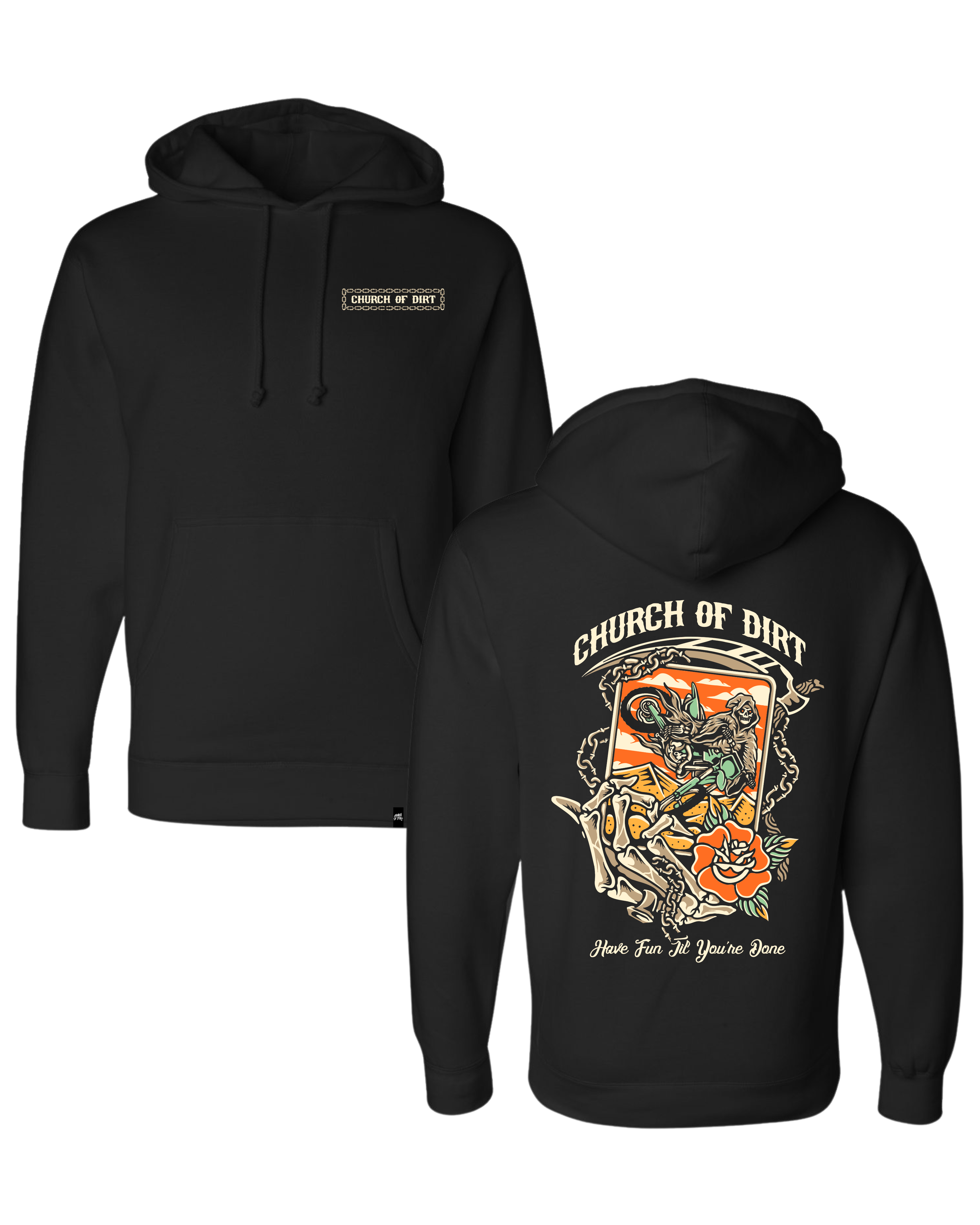 Unchained Black Heavyweight Hoodie