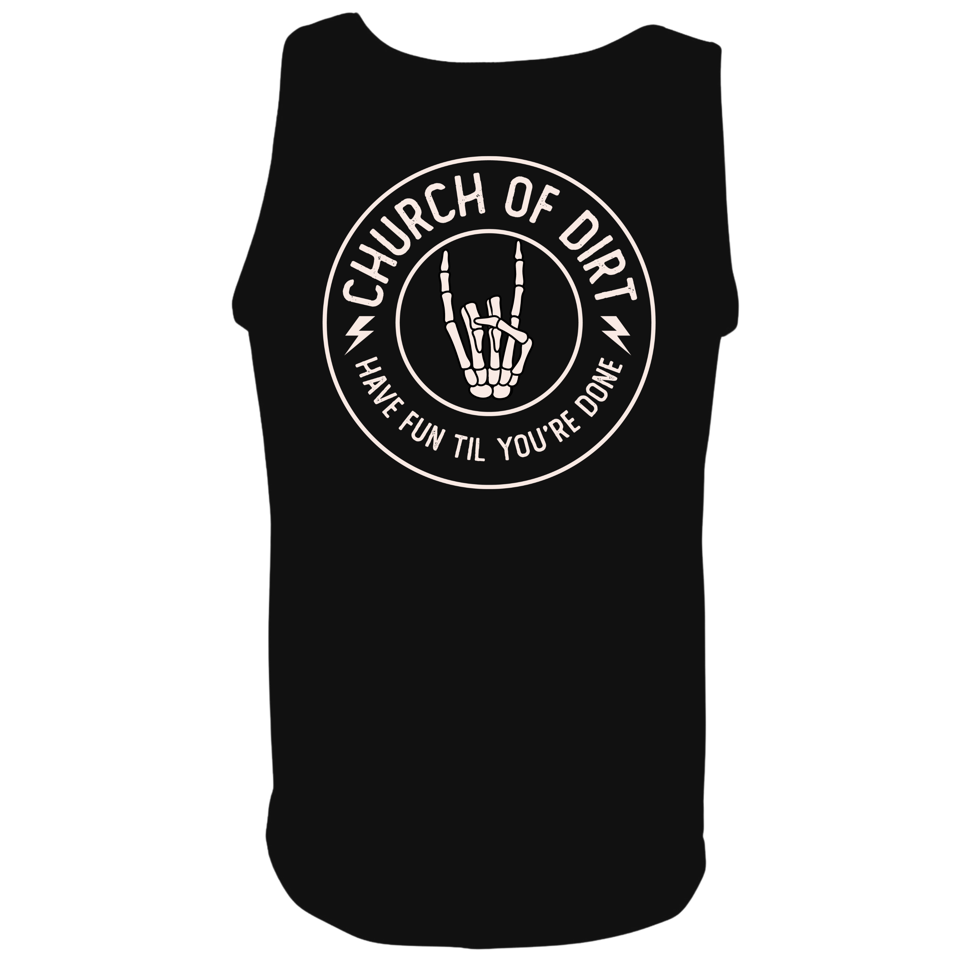 Adult Circuit Black Tank Top