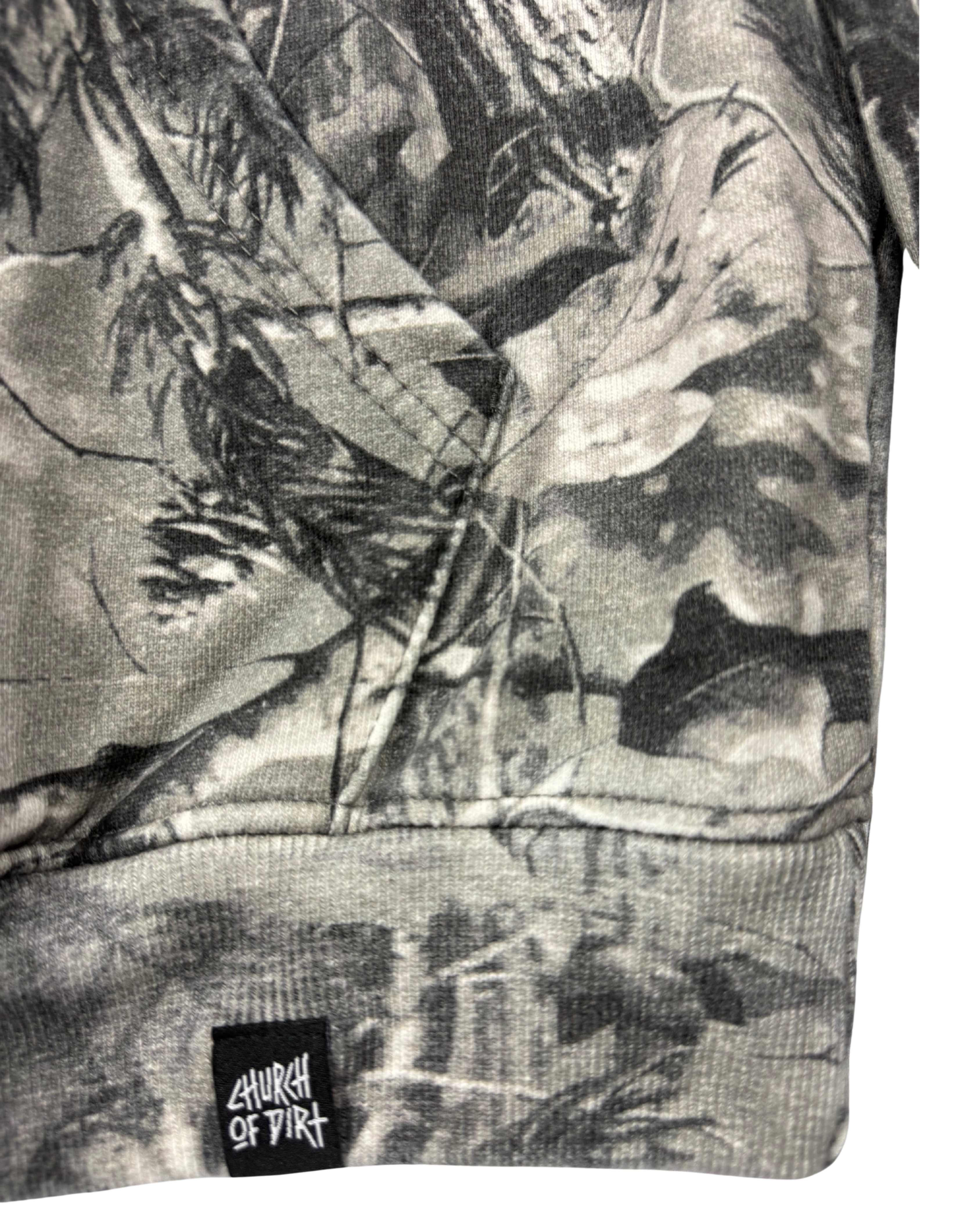 Embroidered Gray Tree Camo Hoodie