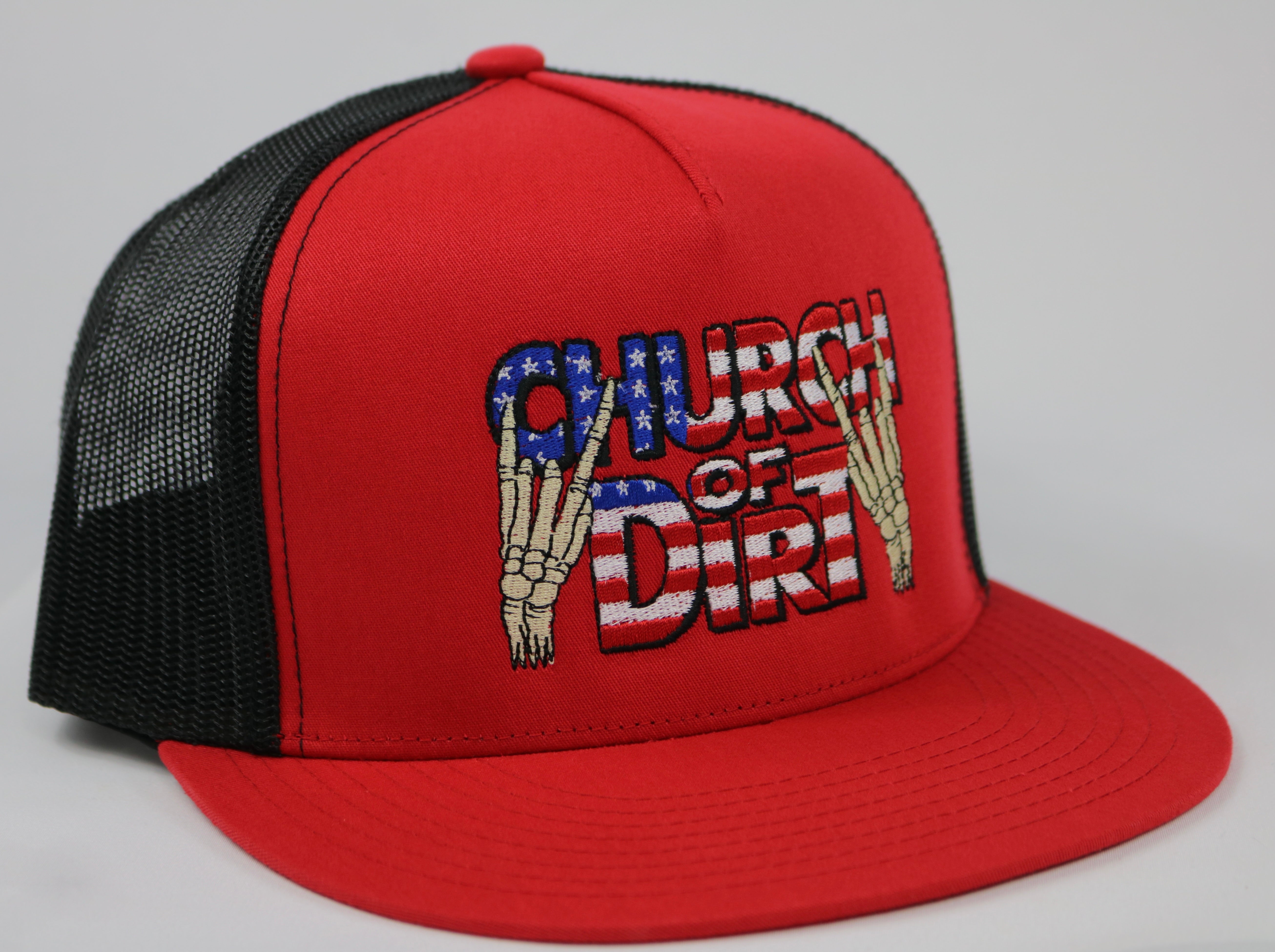Freedom Red & Black Trucker