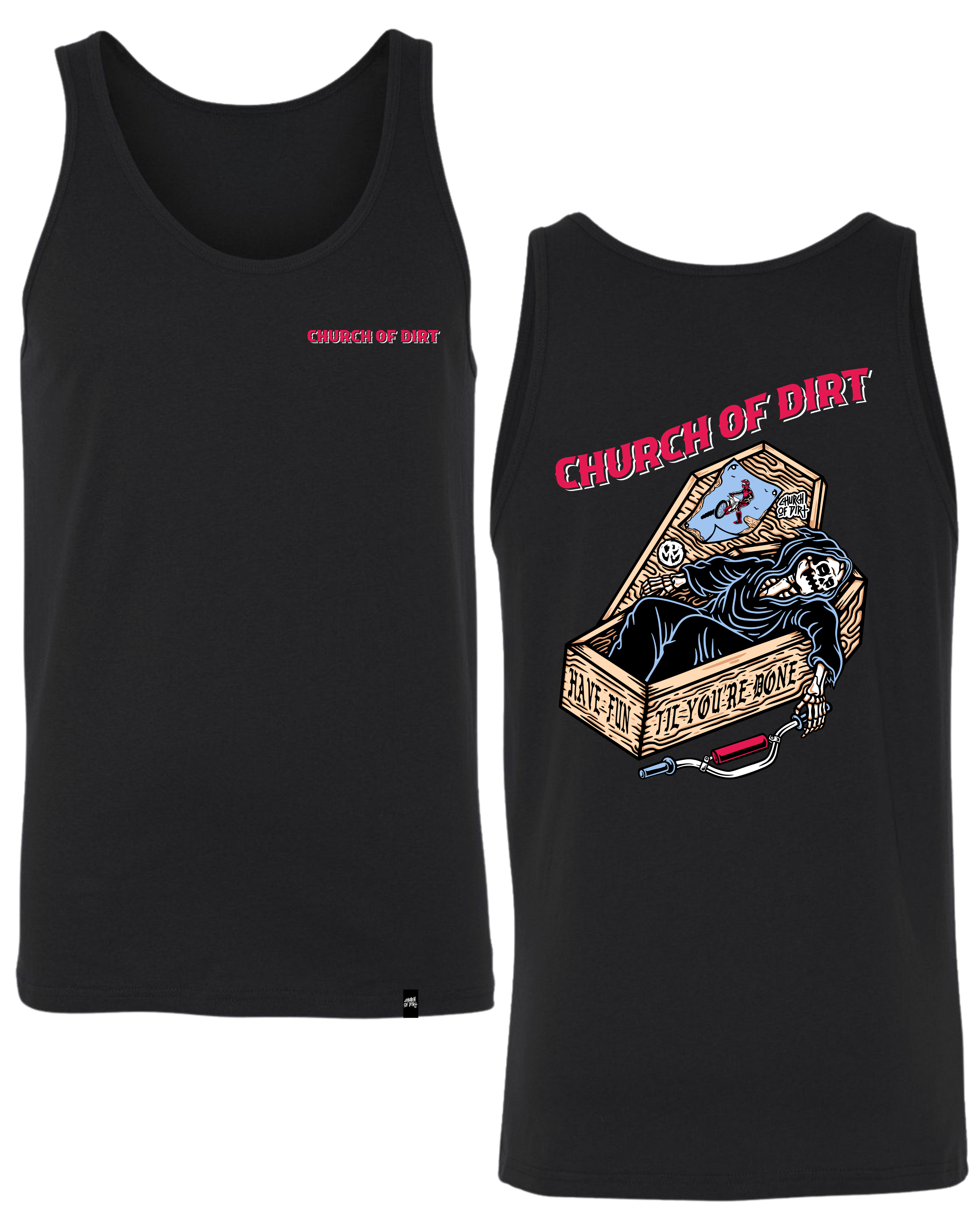 Dying To Ride Black Tank Top