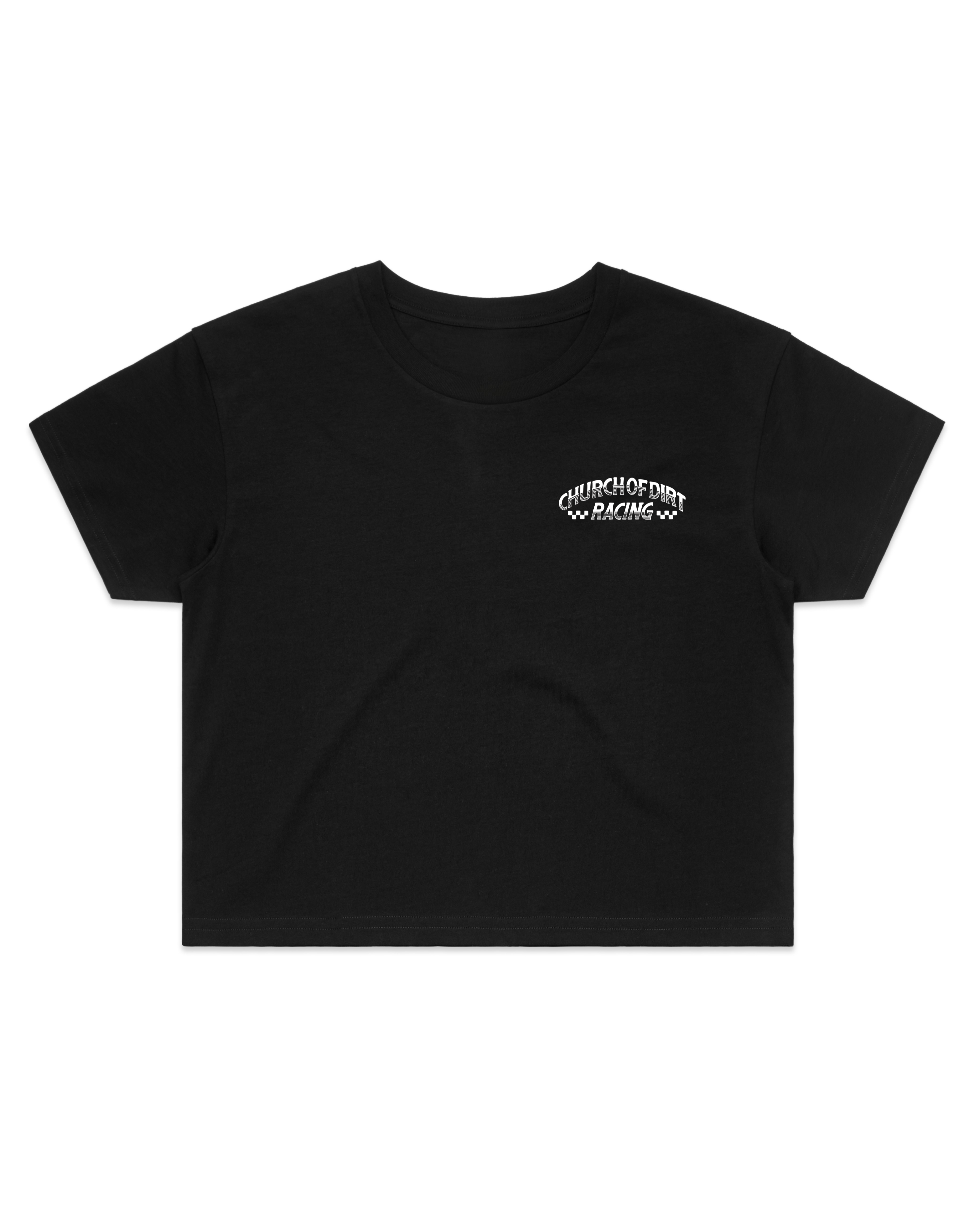 Women’s COD Racing 002 Black Crop Top
