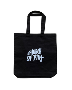 Black Embroidered Tote Bag