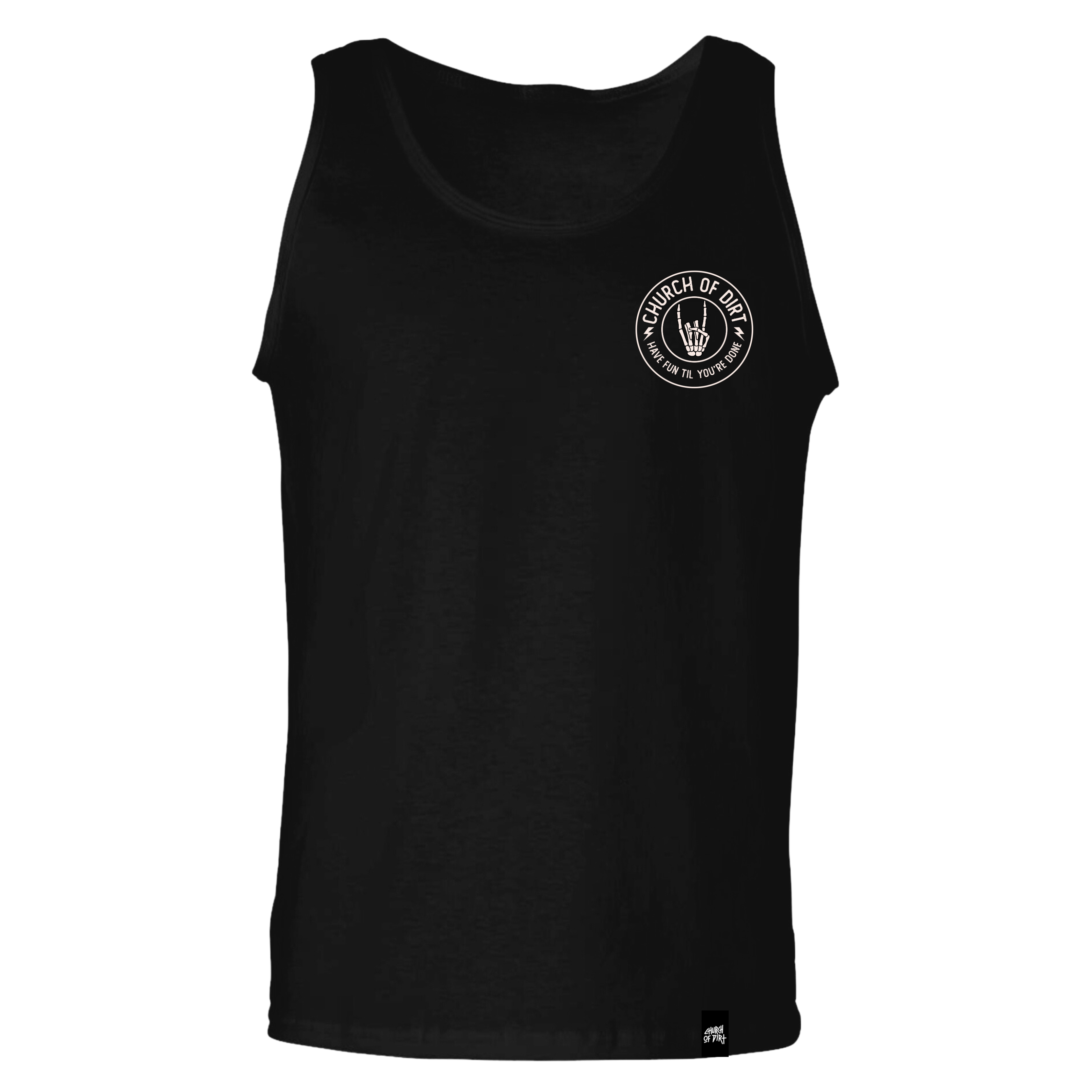 Adult Circuit Black Tank Top