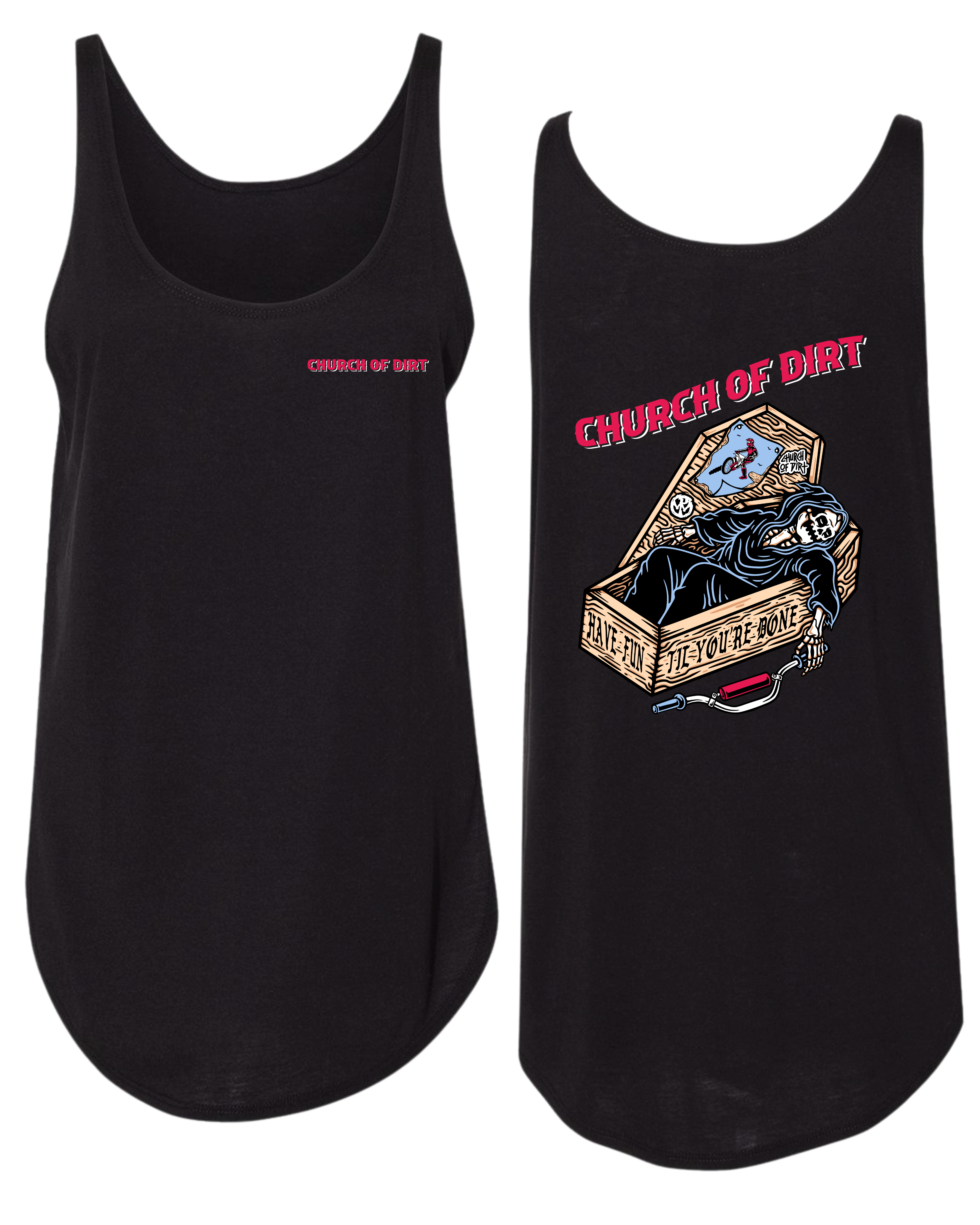 Women’s Dying To Ride Black Tank Top