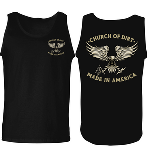 Adult Made In America Black Tank Top