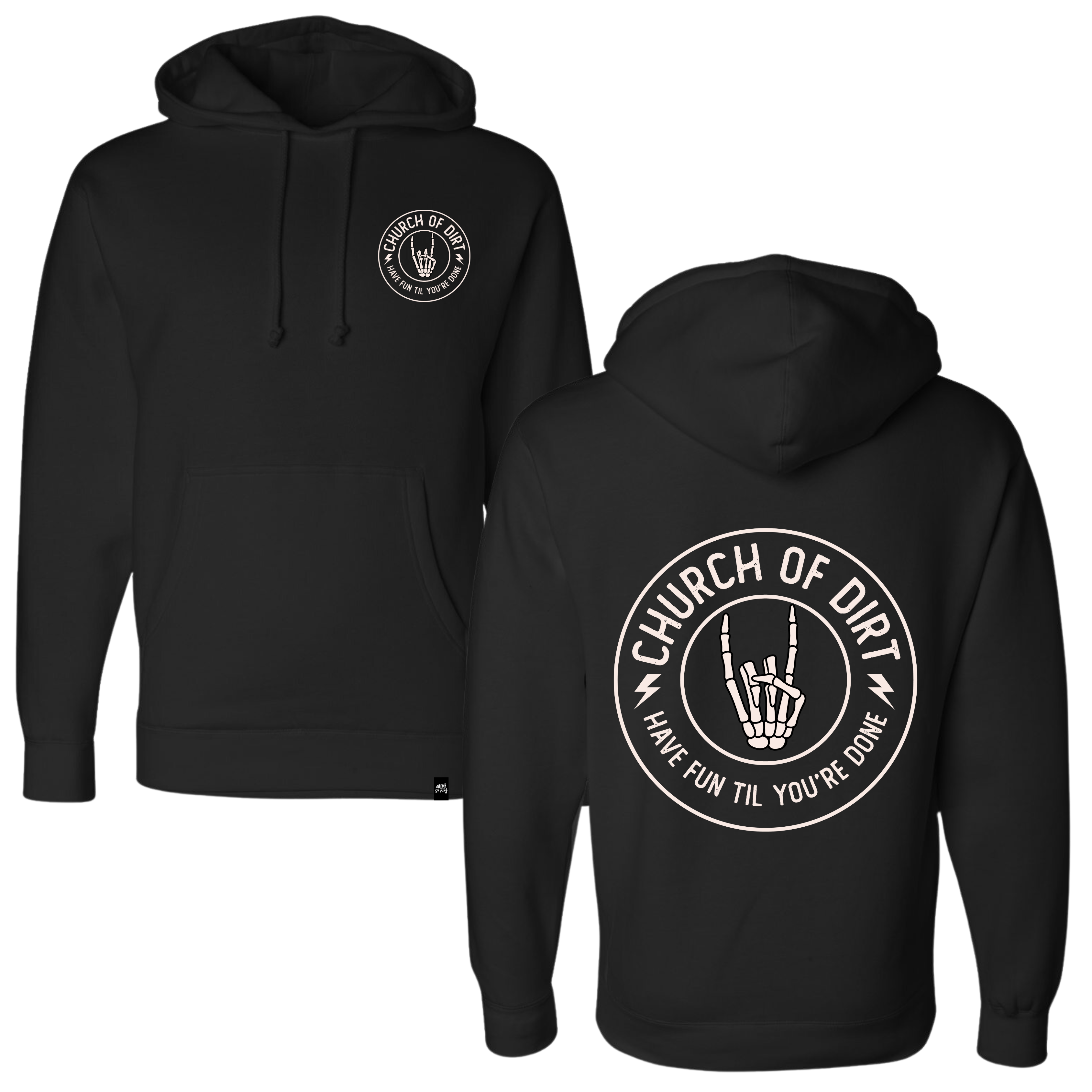 Adult Circuit Black Heavyweight Hoodie