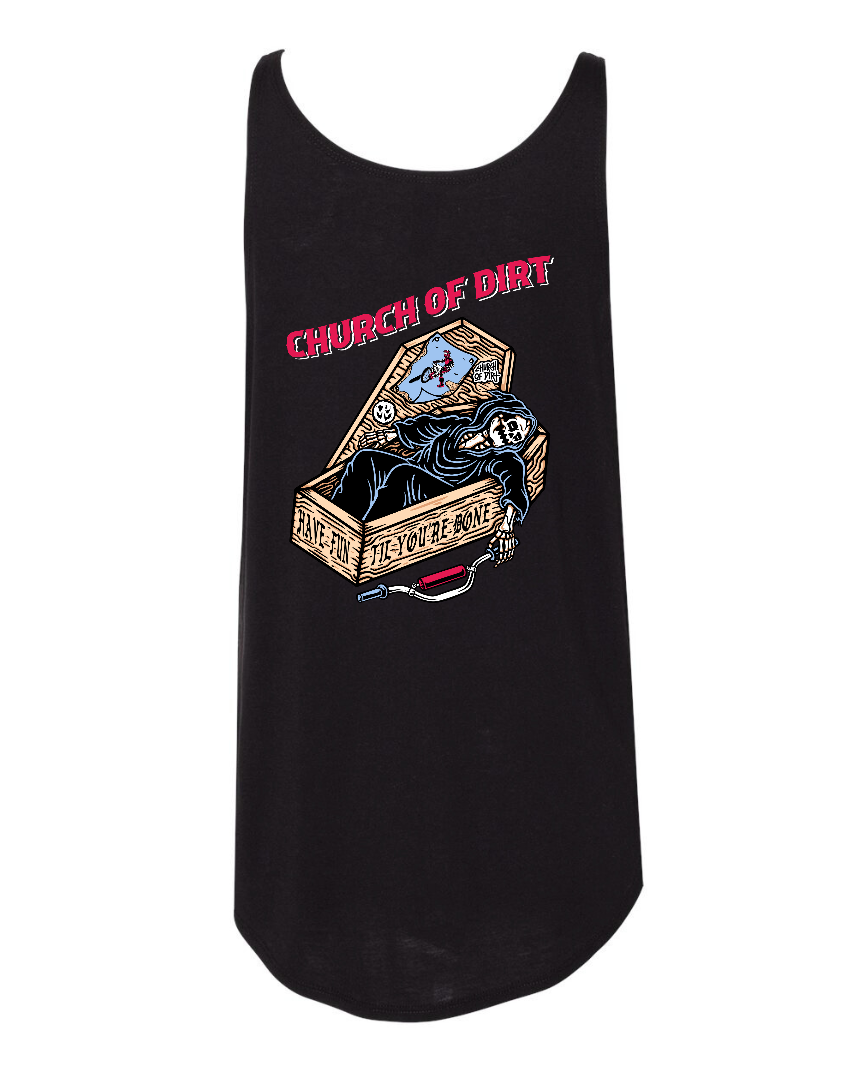 Women’s Dying To Ride Black Tank Top