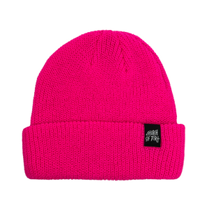 Pink Dirt Surfer Fisherman Beanie