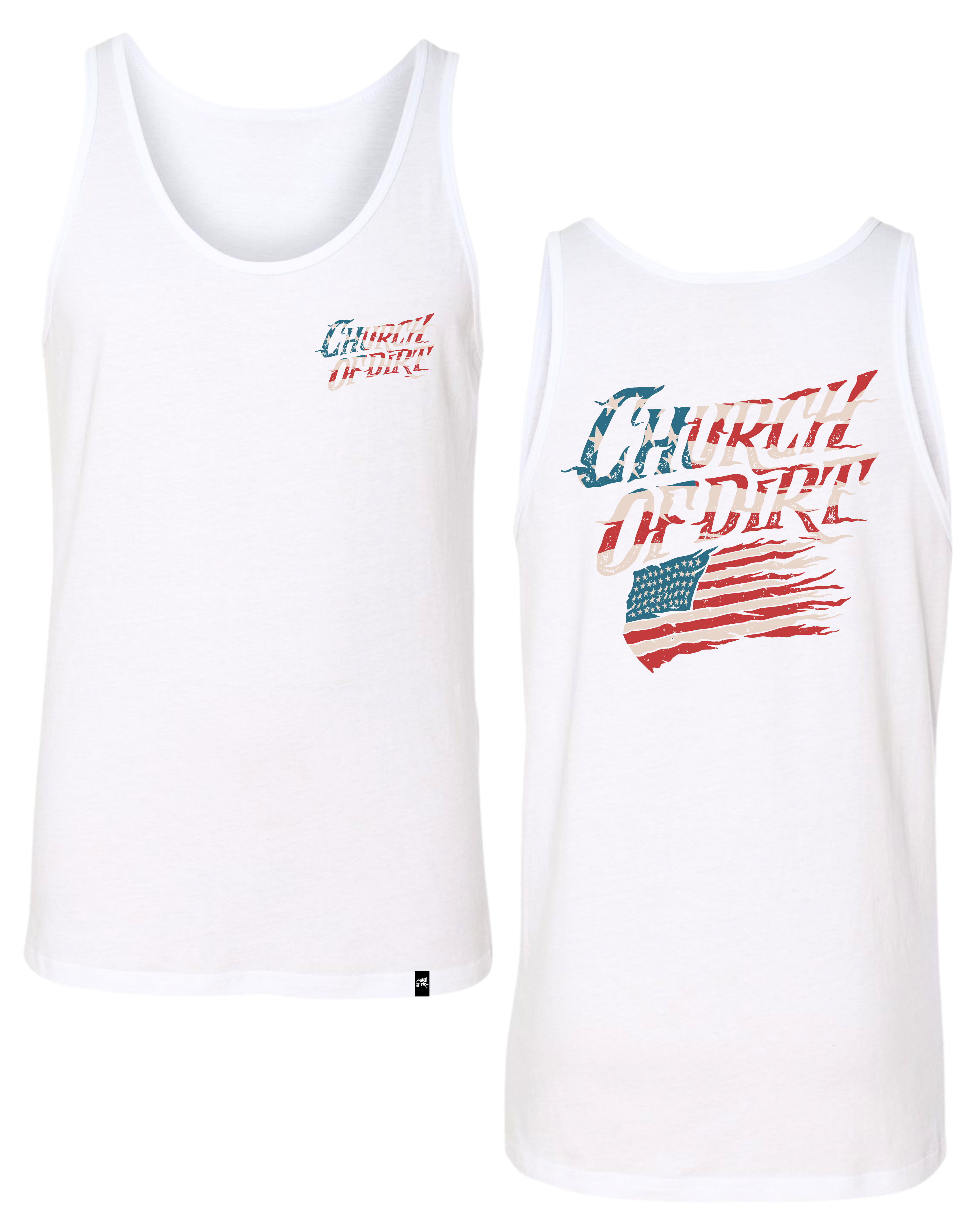Patriot White Tank Top