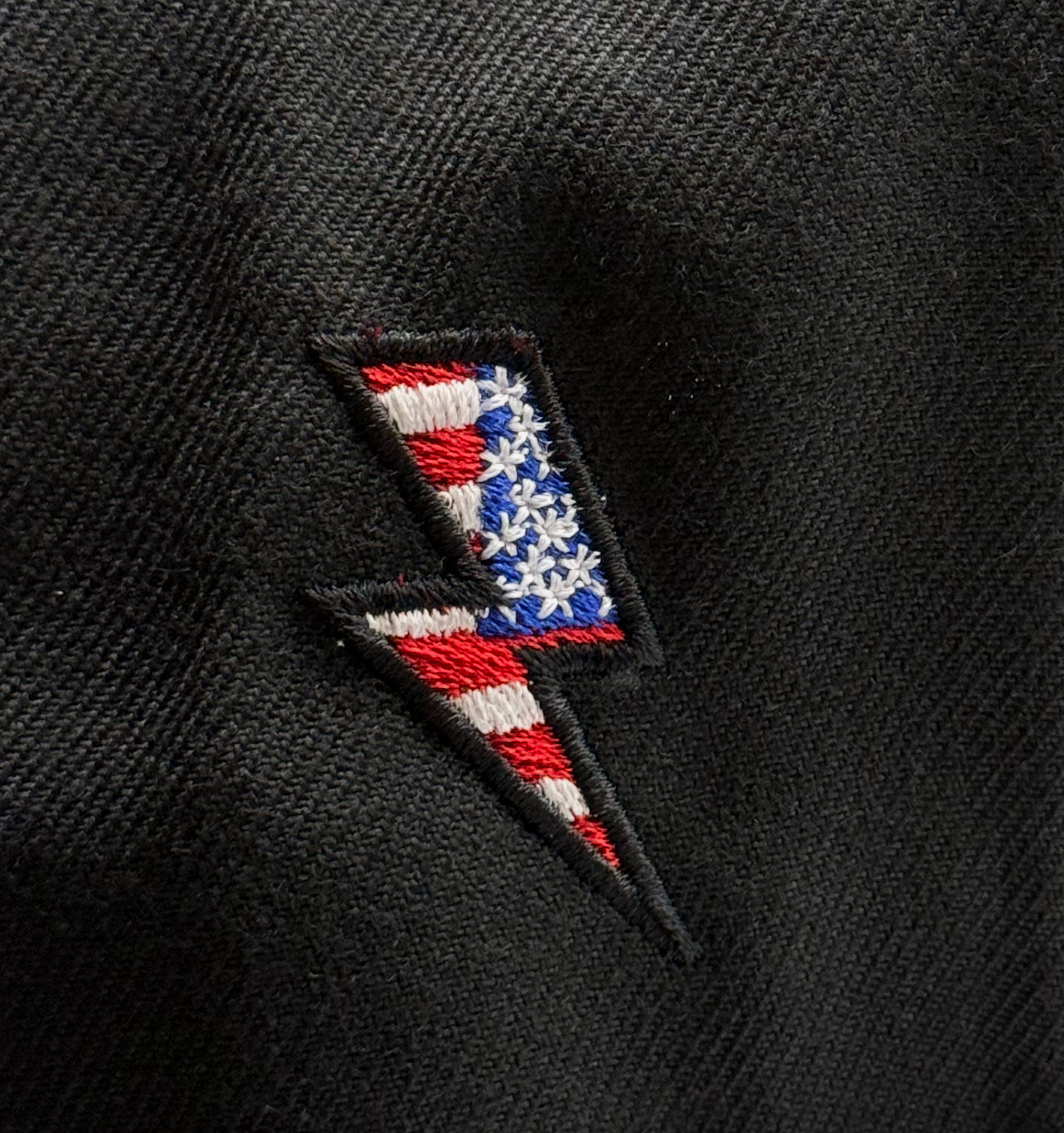 Black Patriot American Flag Bill Snapback
