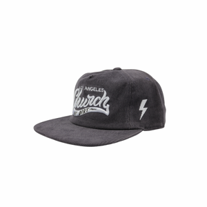 Los Angeles Gray Corduroy Snapback