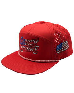 Red Patriot Rope Snapback