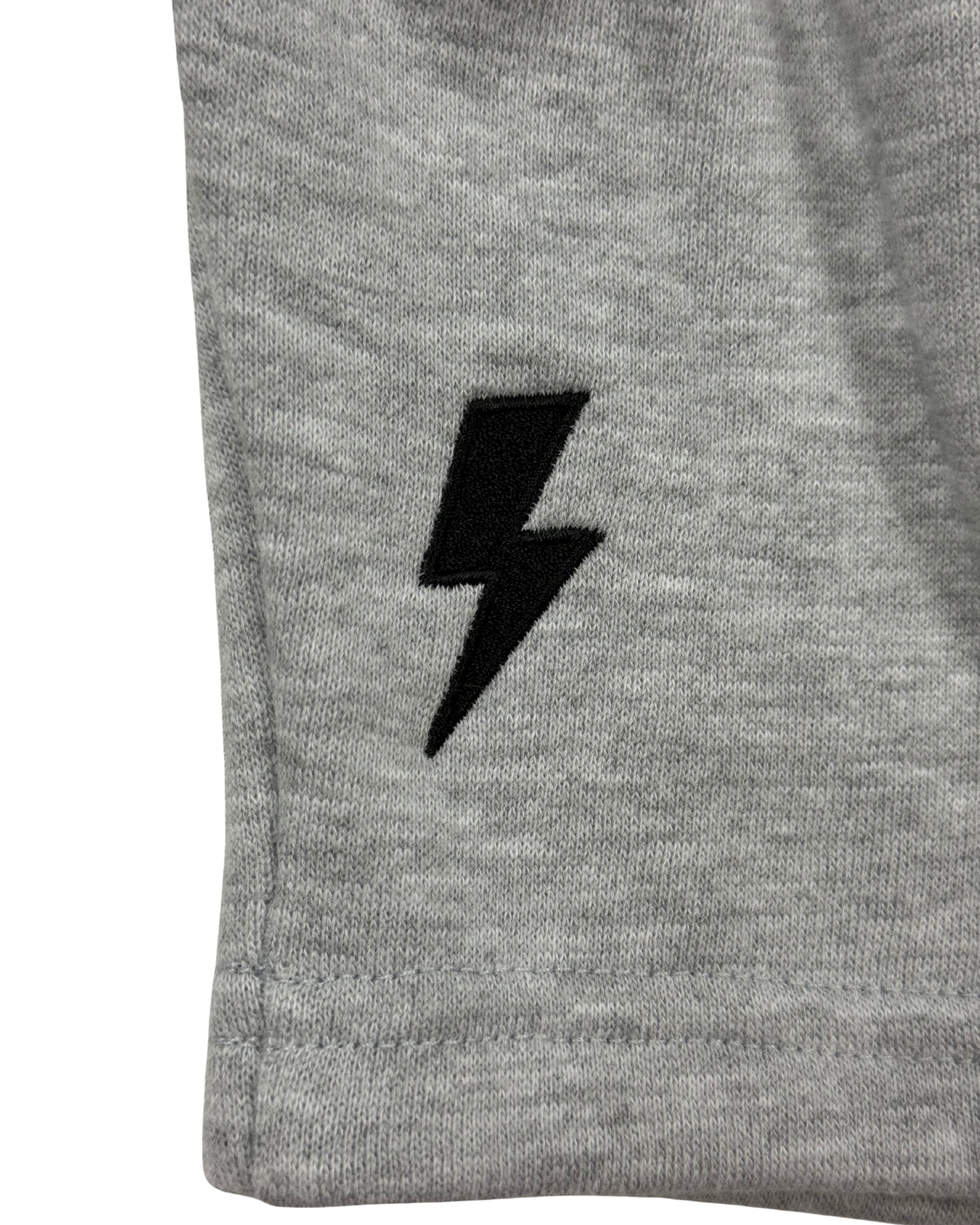 Gray Embroidered Dirt Surfer Shorts