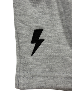 Gray Embroidered Dirt Surfer Shorts