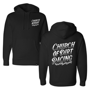 Adult Racing Black Heavyweight Hoodie