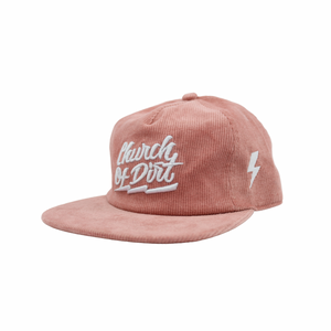 Peach & White Bolt Snapback