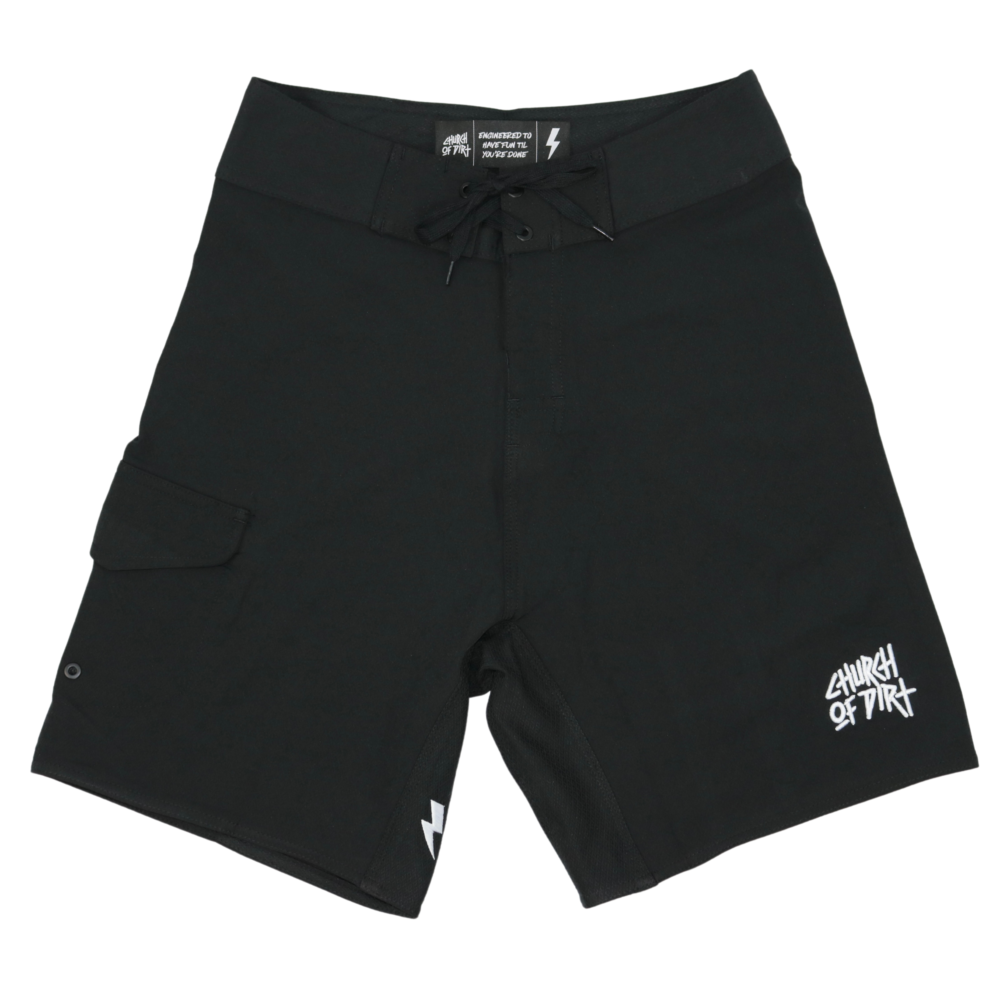 Adult Dirt Surfer Black Boardshorts