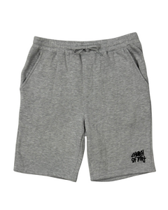 Gray Embroidered Dirt Surfer Shorts