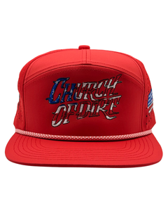 Red Patriot Rope Snapback