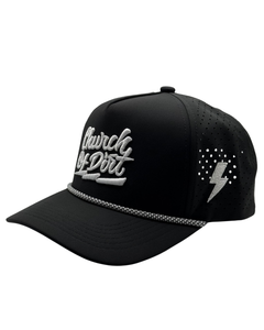 Black Bolt Perforated Curve Bill