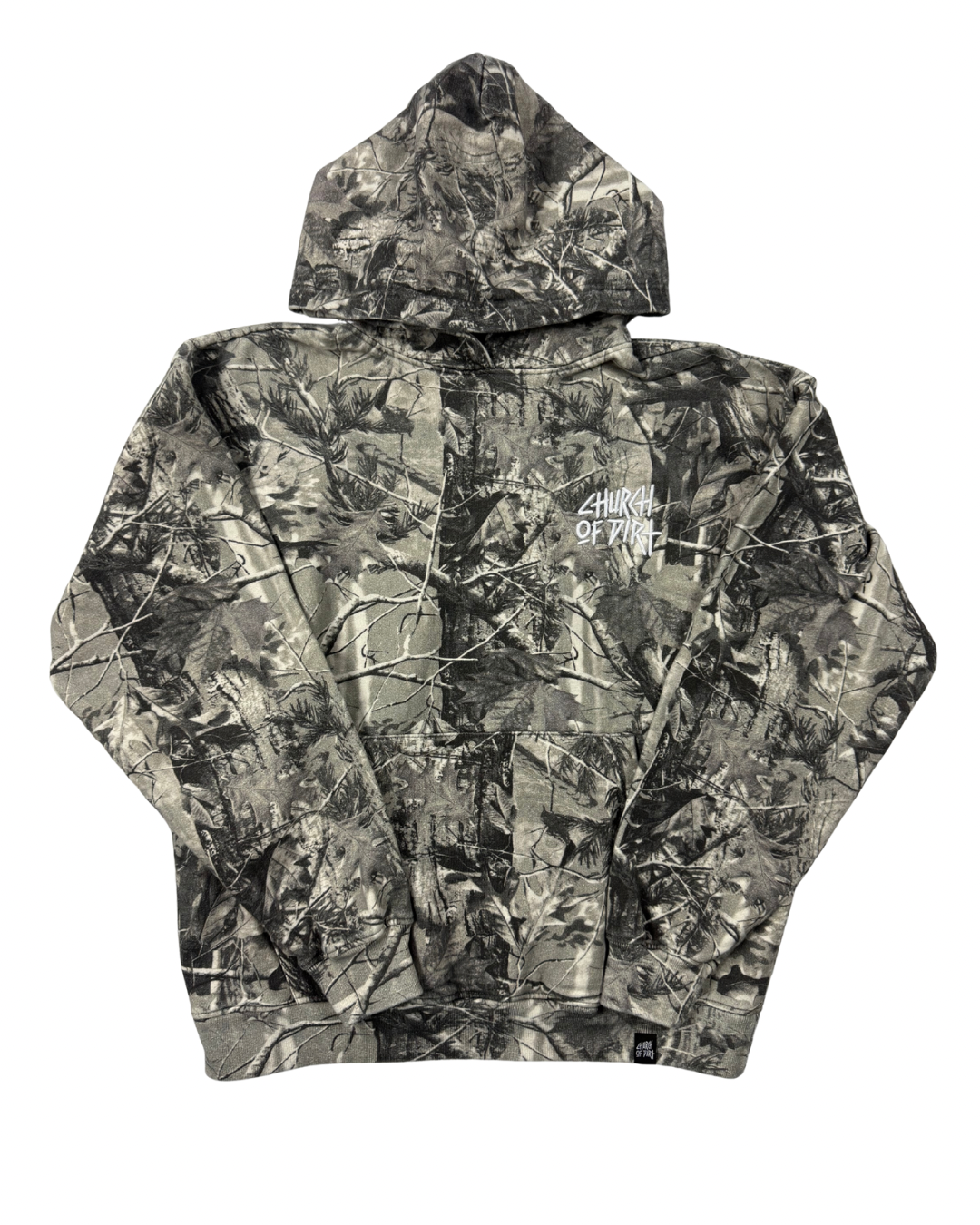 Embroidered Gray Tree Camo Hoodie