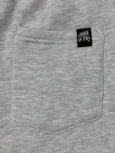 Gray Embroidered Dirt Surfer Shorts
