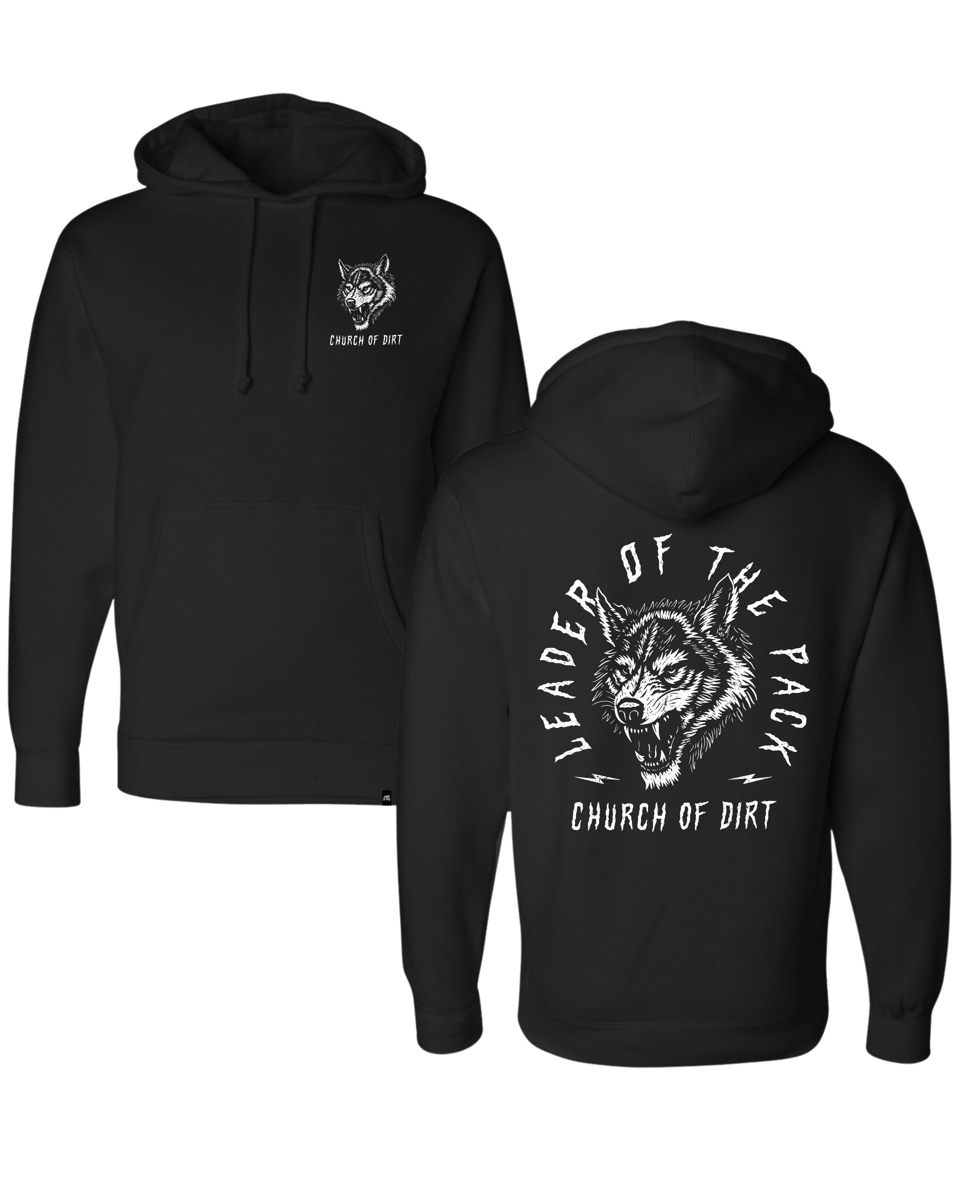 Leader Of The Pack Black Heavyweight Hoodie