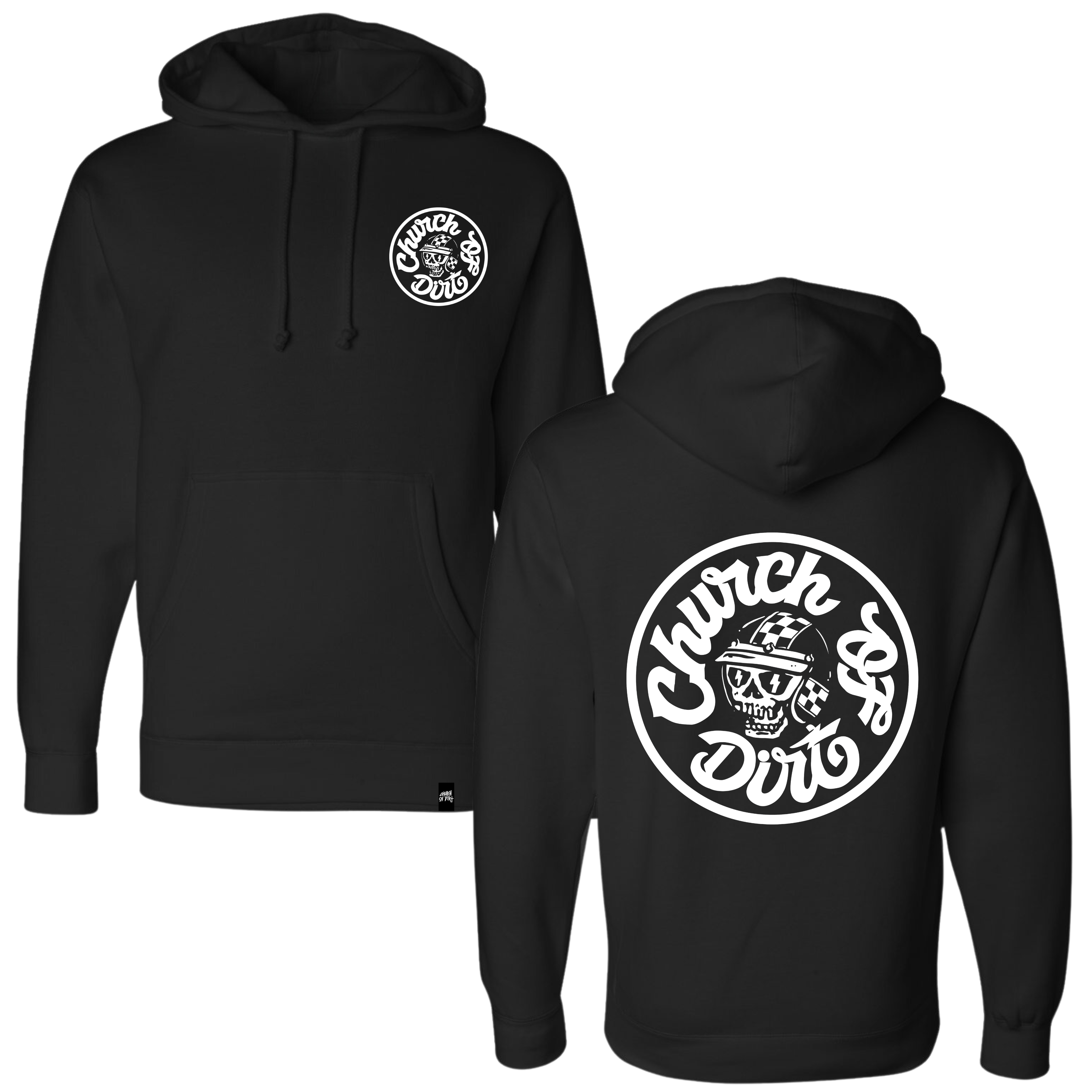 Adult Conquer Black Heavyweight Hoodie