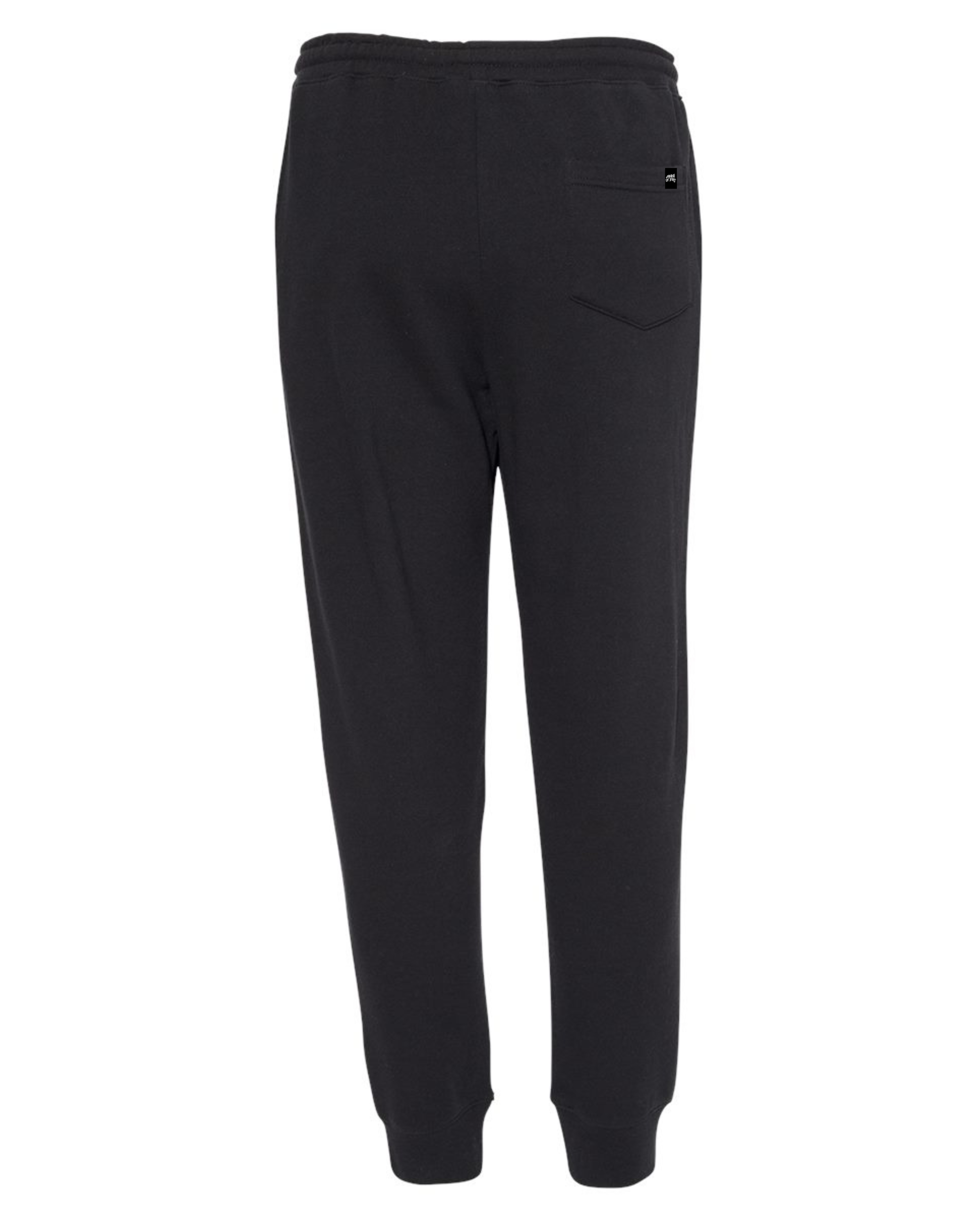 Black On Black Embroidered Joggers