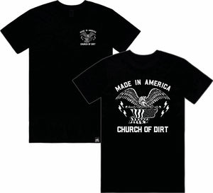 Adult Made In America Black T-Shirt
