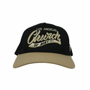 Black & Tan Los Angeles Curved Bill Snapback