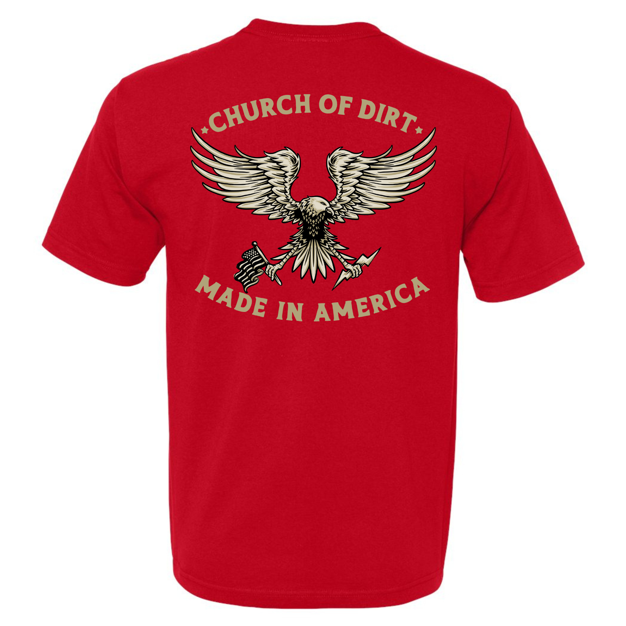 Adult Made In America Red T-Shirt