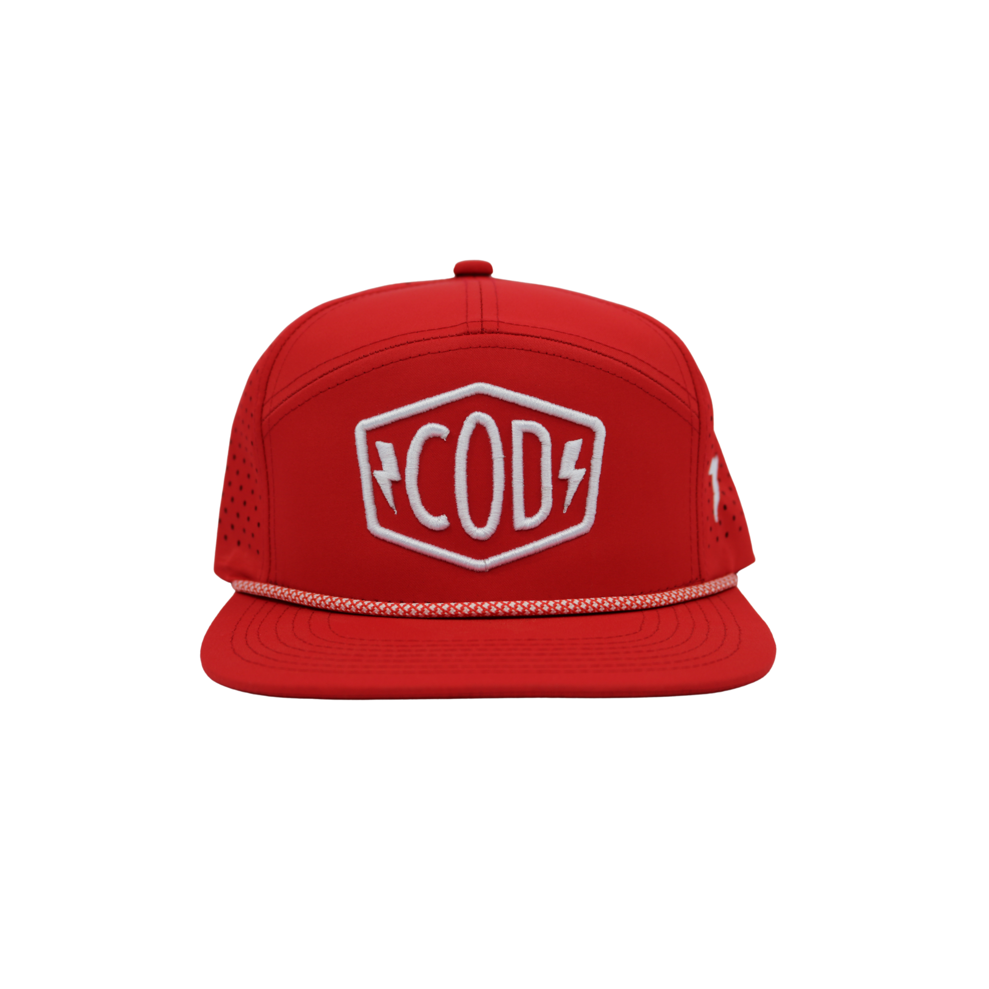 Red & White COD Rope Snapback