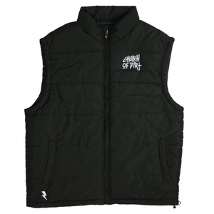 Adult Dirt Surfer Black Puffer Vest