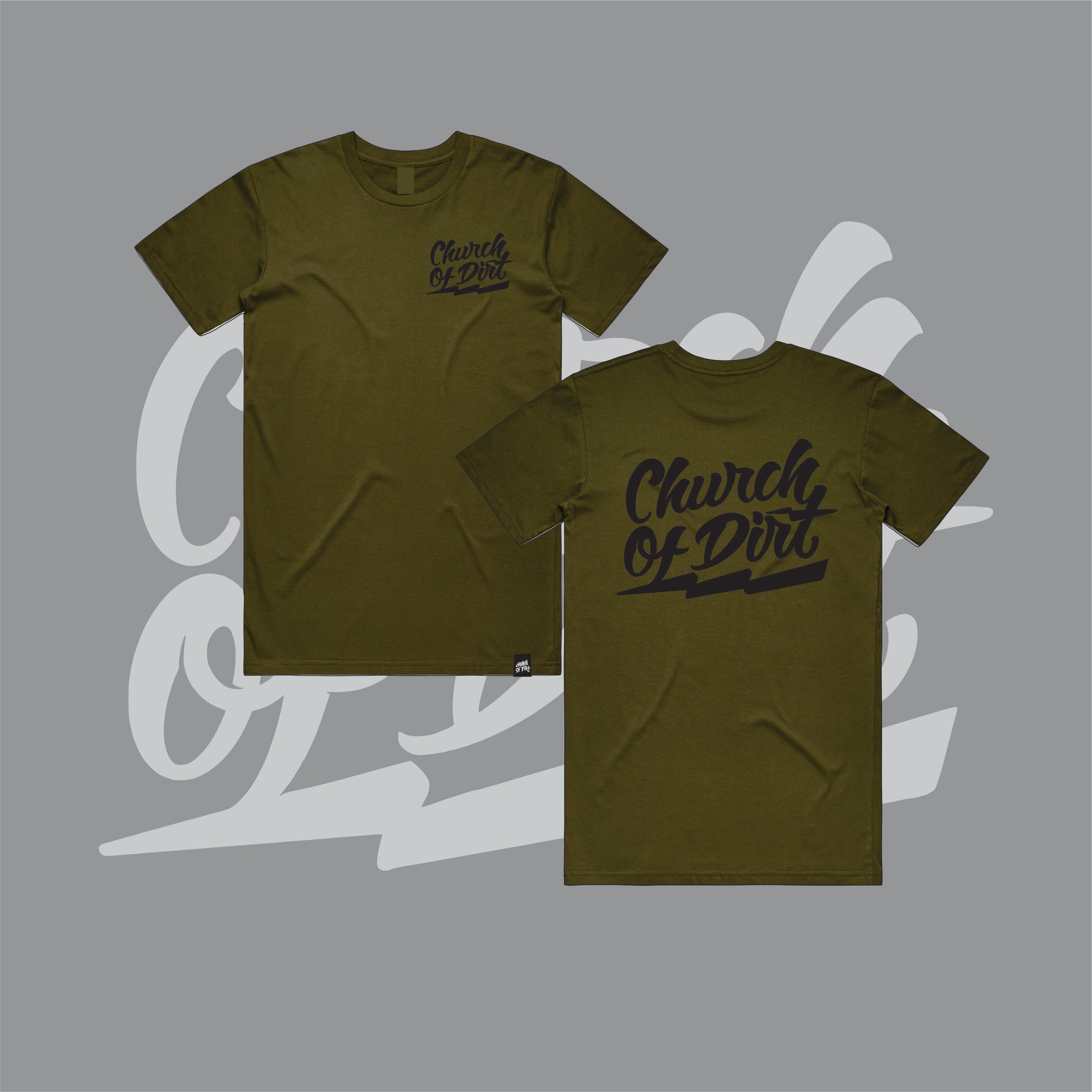 Adult Bolt Army Green Premium T-shirt